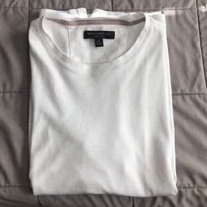 Banana Republic White Luxury T-Shirt.